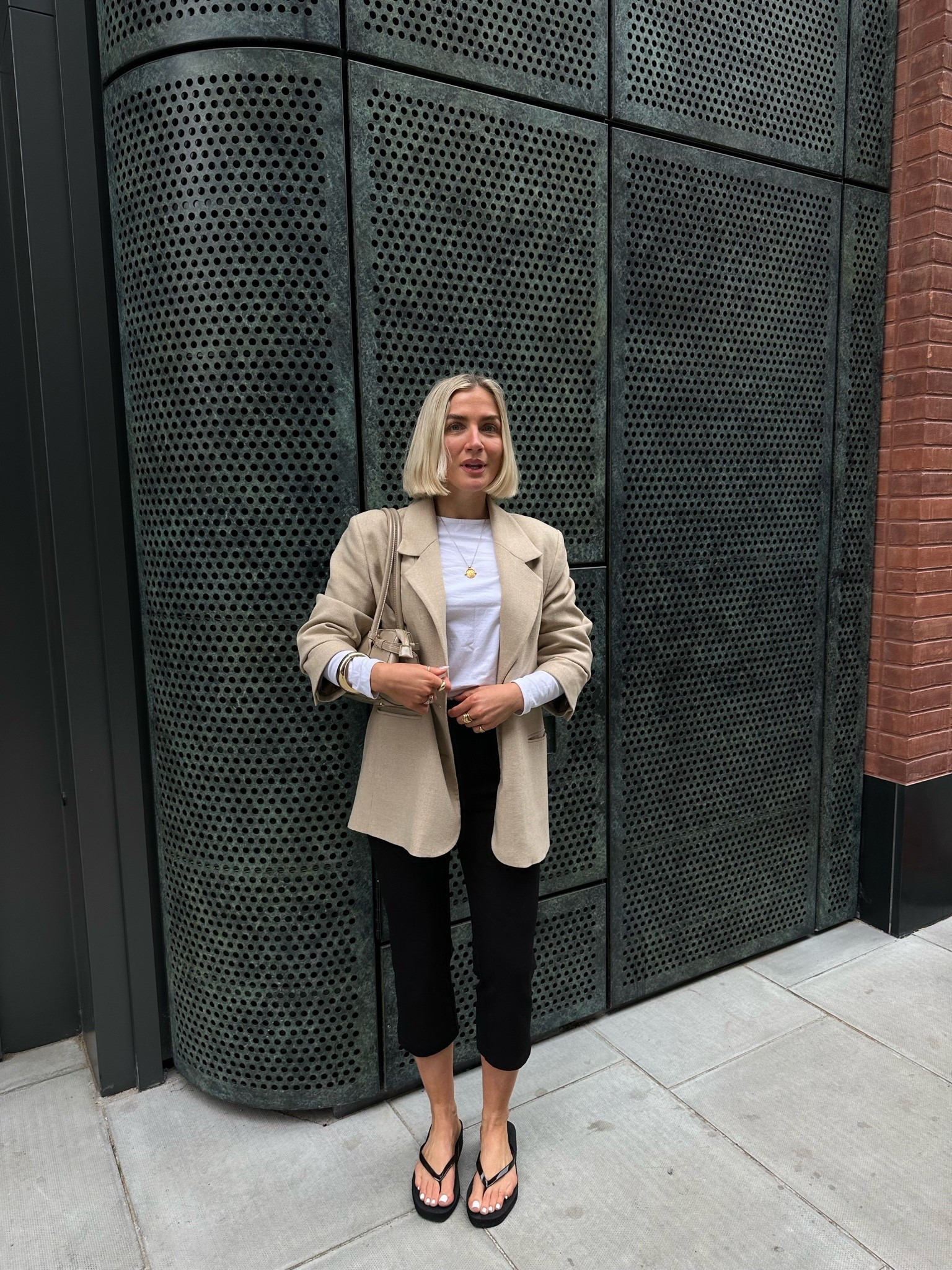 LTK is being weird and won’t let me put exact styles but the DISSH capri pants are the exact ones and M&S flip flops and ASOS bag are all exact styles to what I’m wearing. 

Capri pants outfit 
Spring workwear
Spring outfits

#LTKootd #LTKgrwm #LTKWorkwear