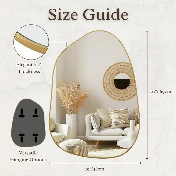 Irregular Wall Mirror Asymmetrical Mirror - Bed Bath & Beyond - 41207328 | Bed Bath & Beyond