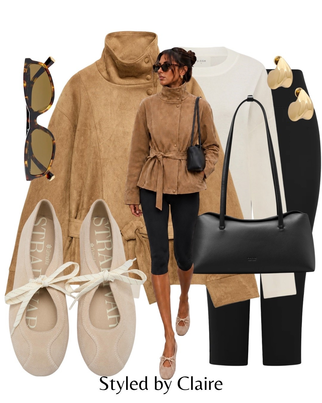 FAUX SUEDE FUNNEL NECK❤️‍🔥 new in Zara capri leggings autumn transition outfit

#LTKstyletip #LTKautumn #LTKshoes