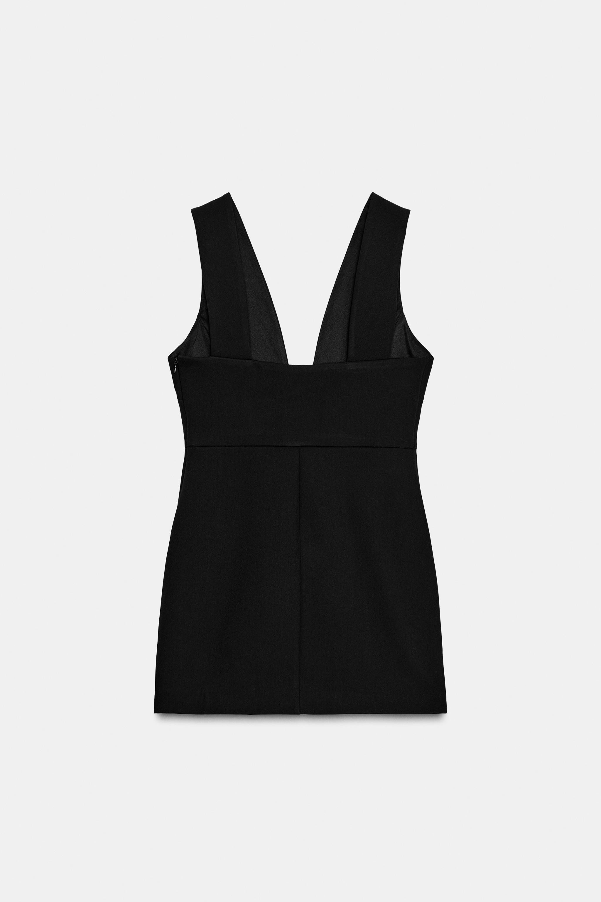 SHORT DRESS WITH BOW AND JEWEL | Zara Canada
