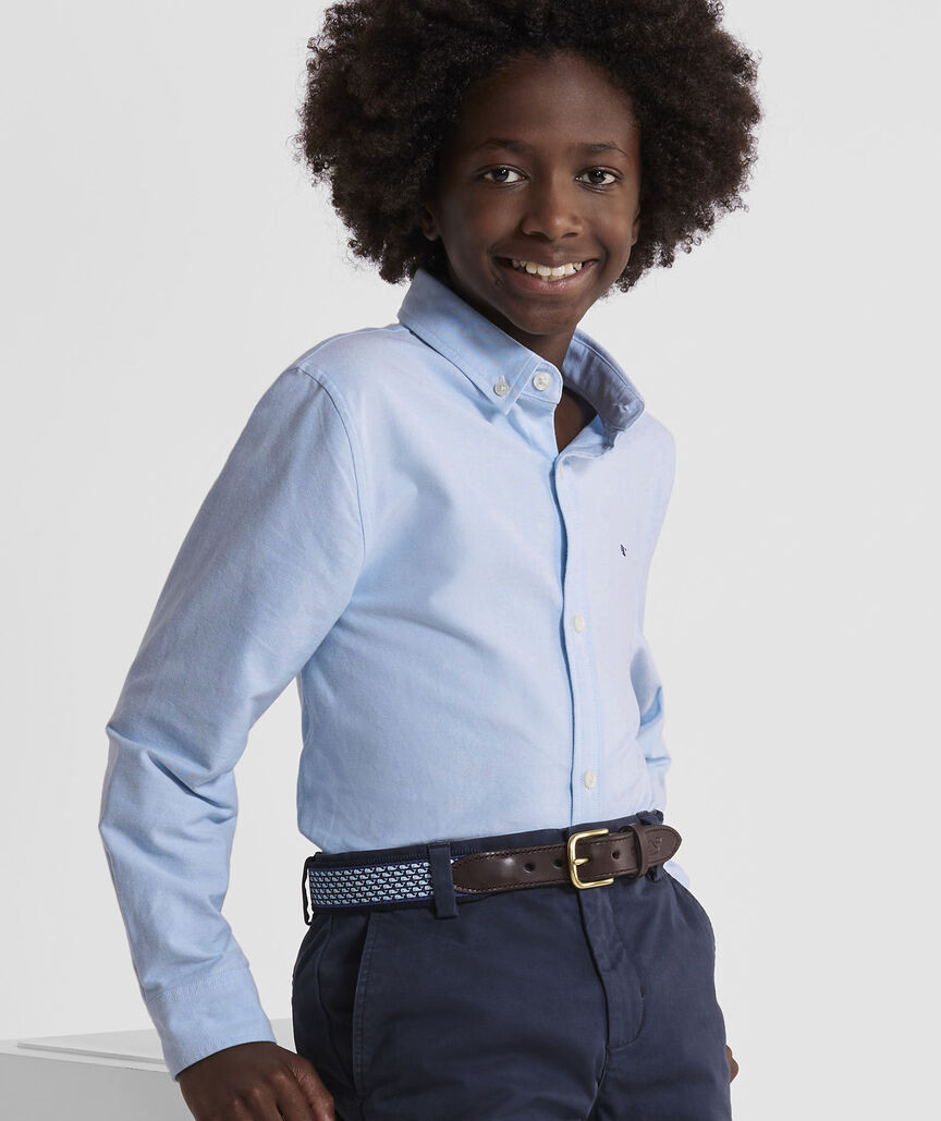 Kids' Oxford Solid Shirt | vineyard vines