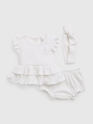 Baby Ruffled Rib Outfit Set | Gap (US)