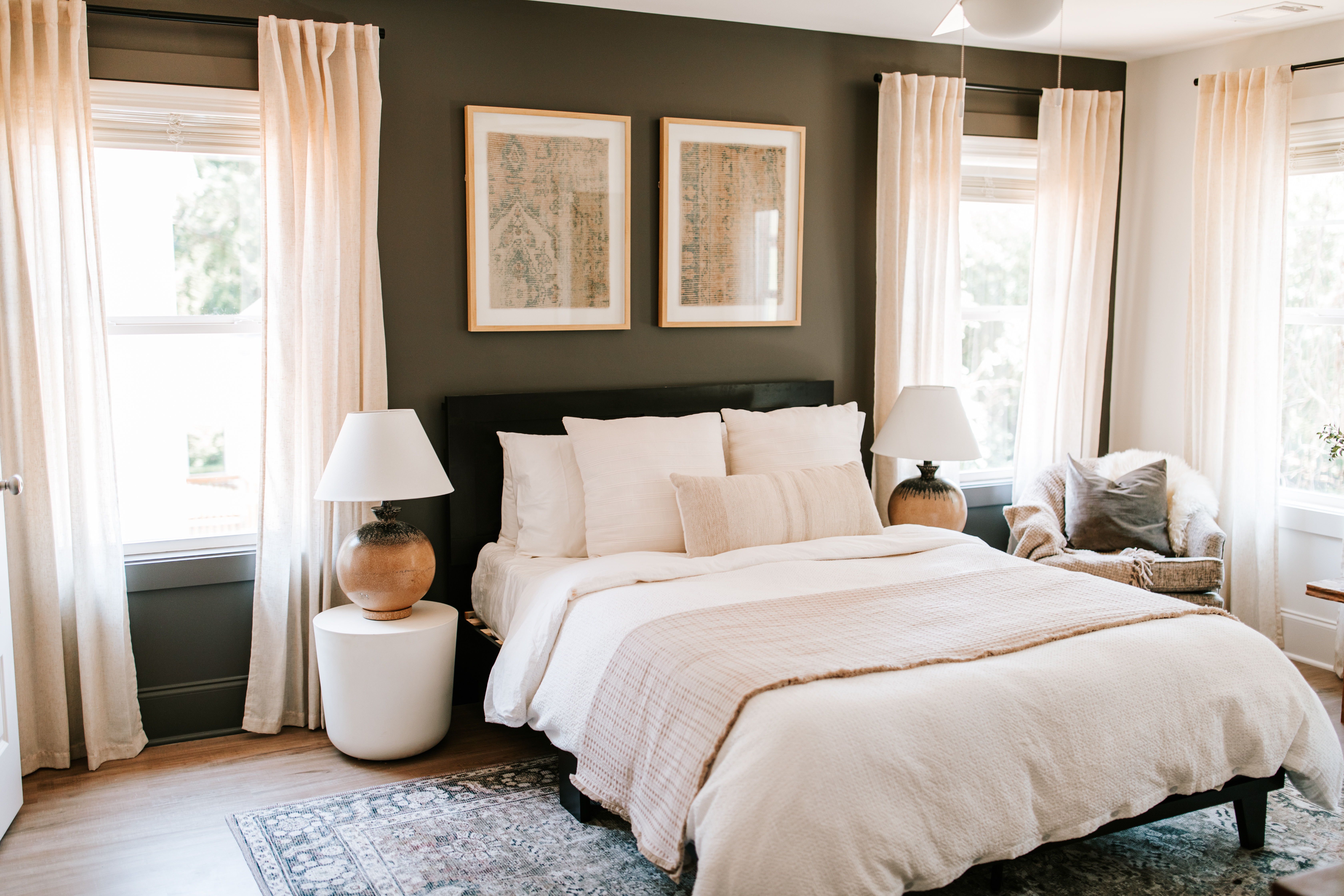 A bedroom that earns its nightly rate. Linens to lamps, all linked. #LTKhome 

 #LTKHome #LTKSaleAlert