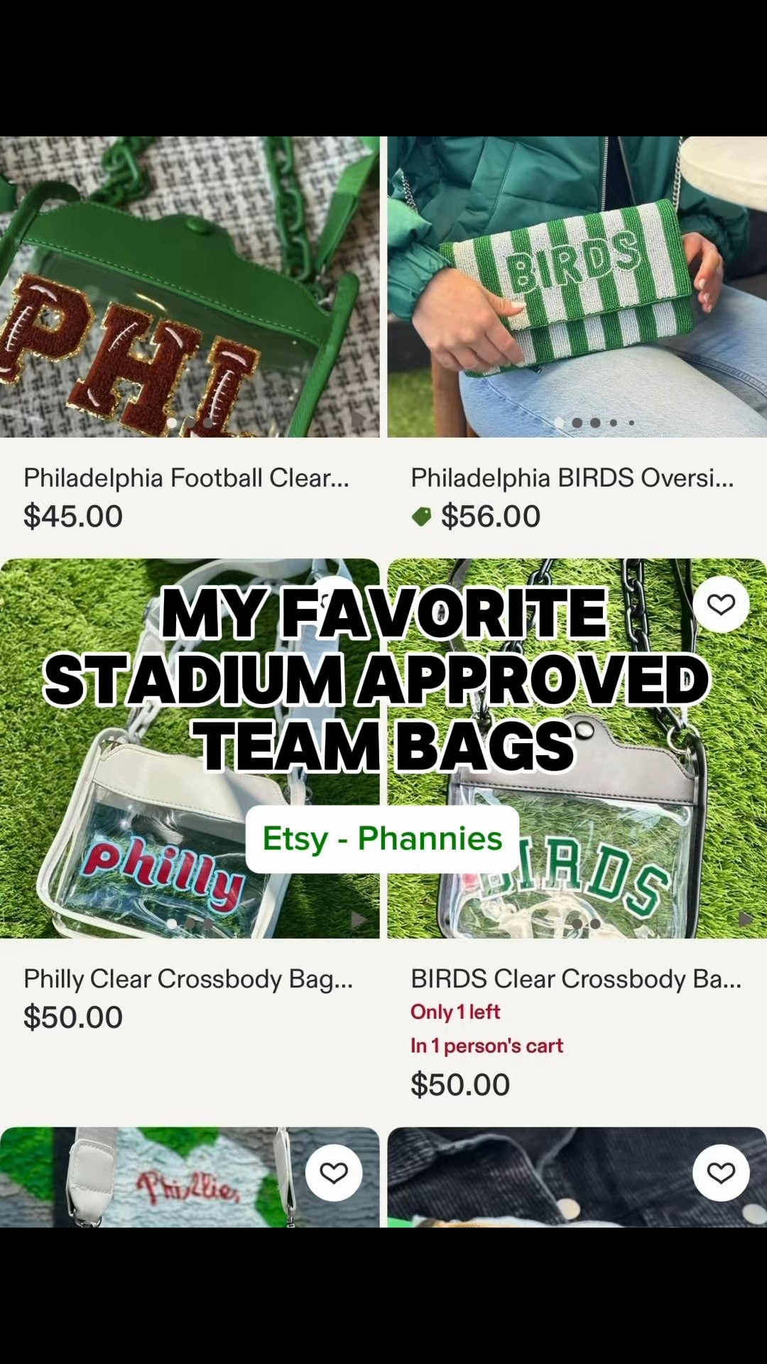 My absolute FAVORITE stadium approved bags for all Philly (and more) sports teams ! - shipping has been TOP TIER with every order I’v made over the years. 

I’ll have to share my Eagles & Phillies bag with you!

#LTKWomens #GameDay #WomensFashion #PhillySports #PhiladelphiaEagles #Philly #StadiumApprovedBag #StadiumBags #TeamBags #PhiladelphiaSports #PhiladelphiaEagles #PhiladelphiaFlyers #NFL #MLB #Phillies #Philadelphia76ers #WomensBags #WomensFashion #ForHer #GirlsWhoLoveSports #GoBirds

#LTKFindsUnder50 #LTKSeasonal #LTKActive