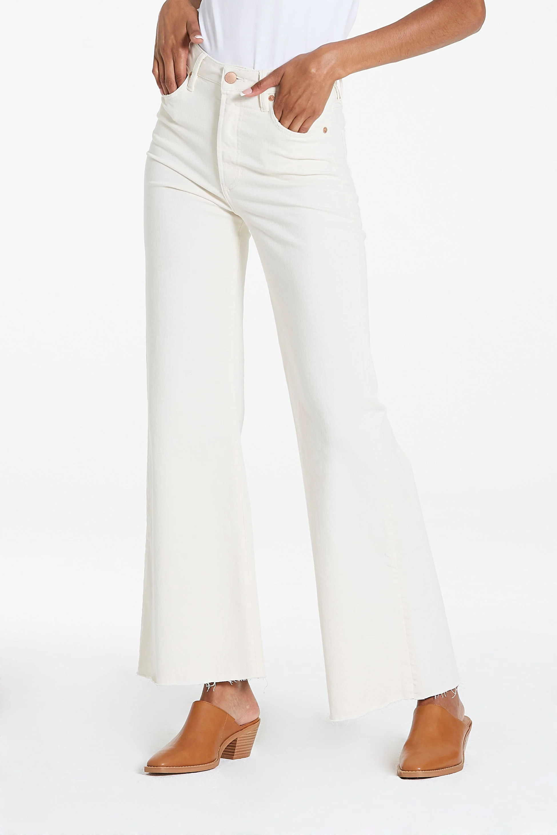 FIONA WIDE LEG JEAN WHEAT | Dear John Denim