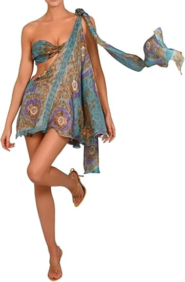 LAPRBY One Shoulder Dress for Women Sexy Satin Dress Sleeveless Backless Pleated Holiday Vacation... | Amazon (US)