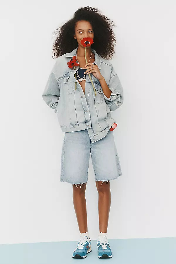 The Ryan Denim Bermuda Shorts | Anthropologie (US)
