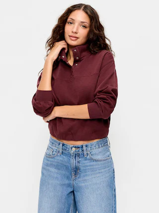 SoComfy Funnel-Neck Sweatshirt | Old Navy (US)
