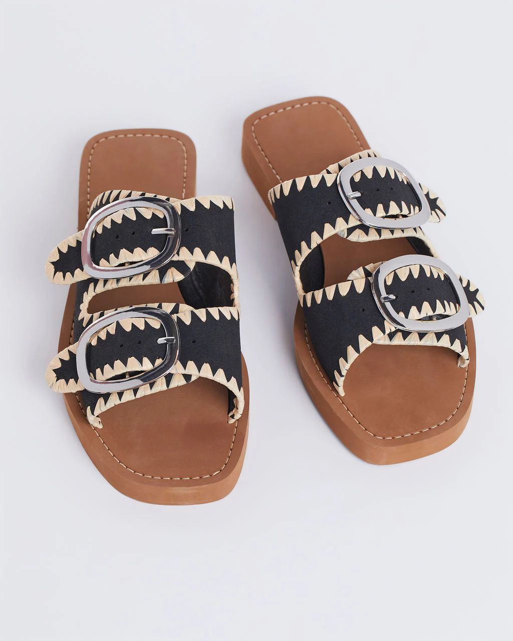Rica Embroidered Flat Sandals | VICI Collection