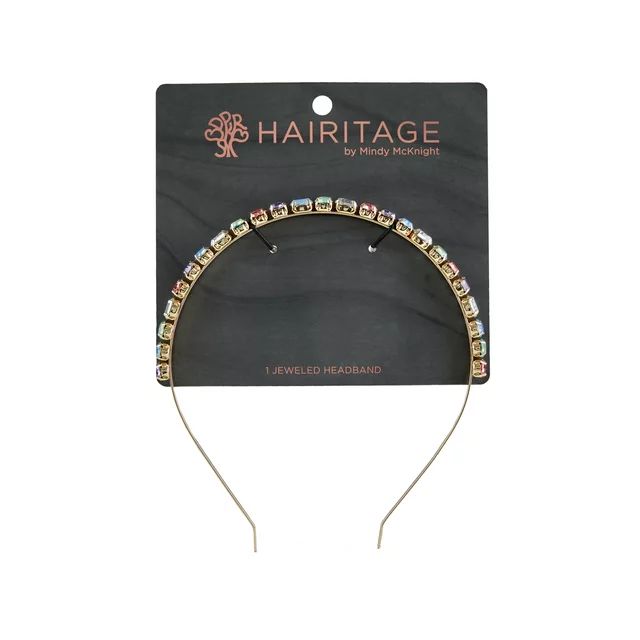 Hairitage Jeweled Headband for Women & Girls | Non-Slip Hair Accessory for All Hair Types  | Mult... | Walmart (US)
