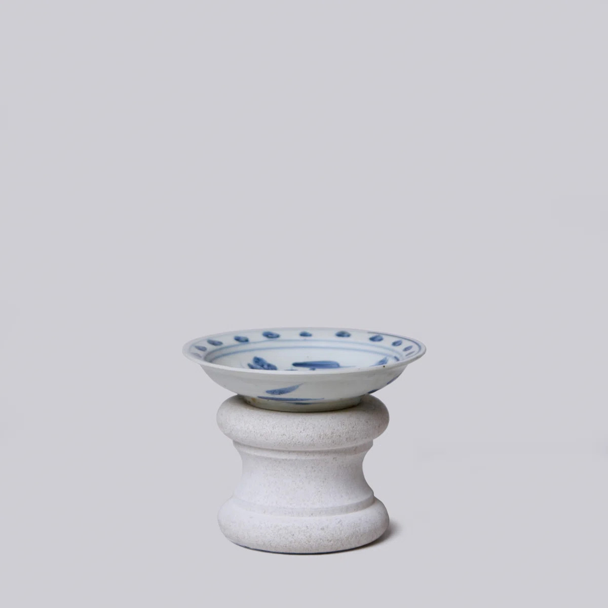 Small Blue and White Porcelain Lotus Dish | Wayfair North America