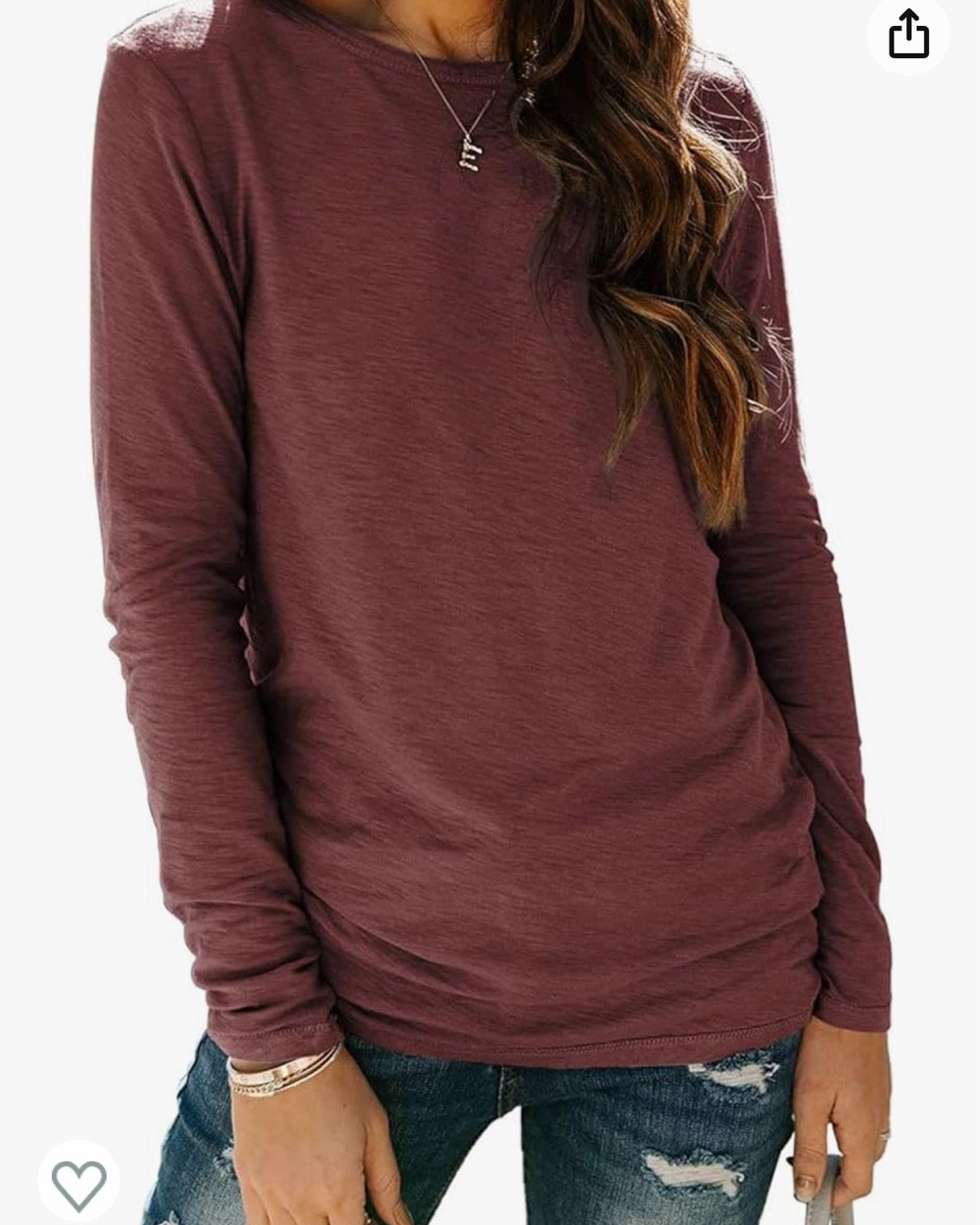 Women’s long sleeve shirt. Love the material. I wear a medium 

#LTKmidsize #LTKCyberWeek #LTKstyletip
