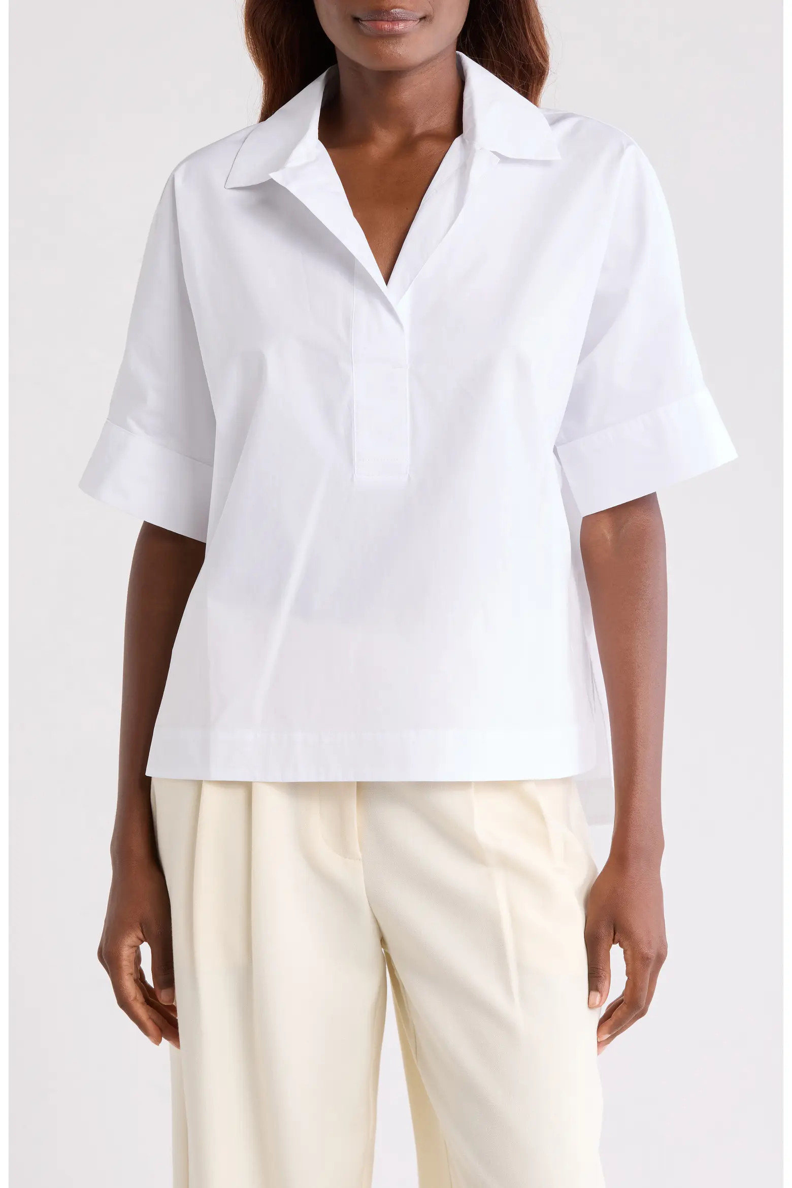 Oversize Poplin Popover Shirt (Women) | Nordstromrack | Nordstrom Rack