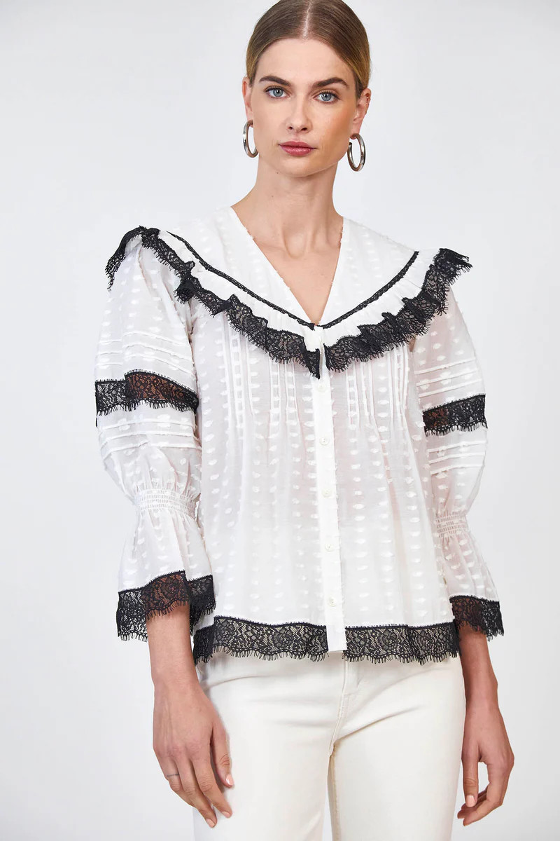 Aubrey Top | Lace Blouse | Hunter Bell | Hunter Bell