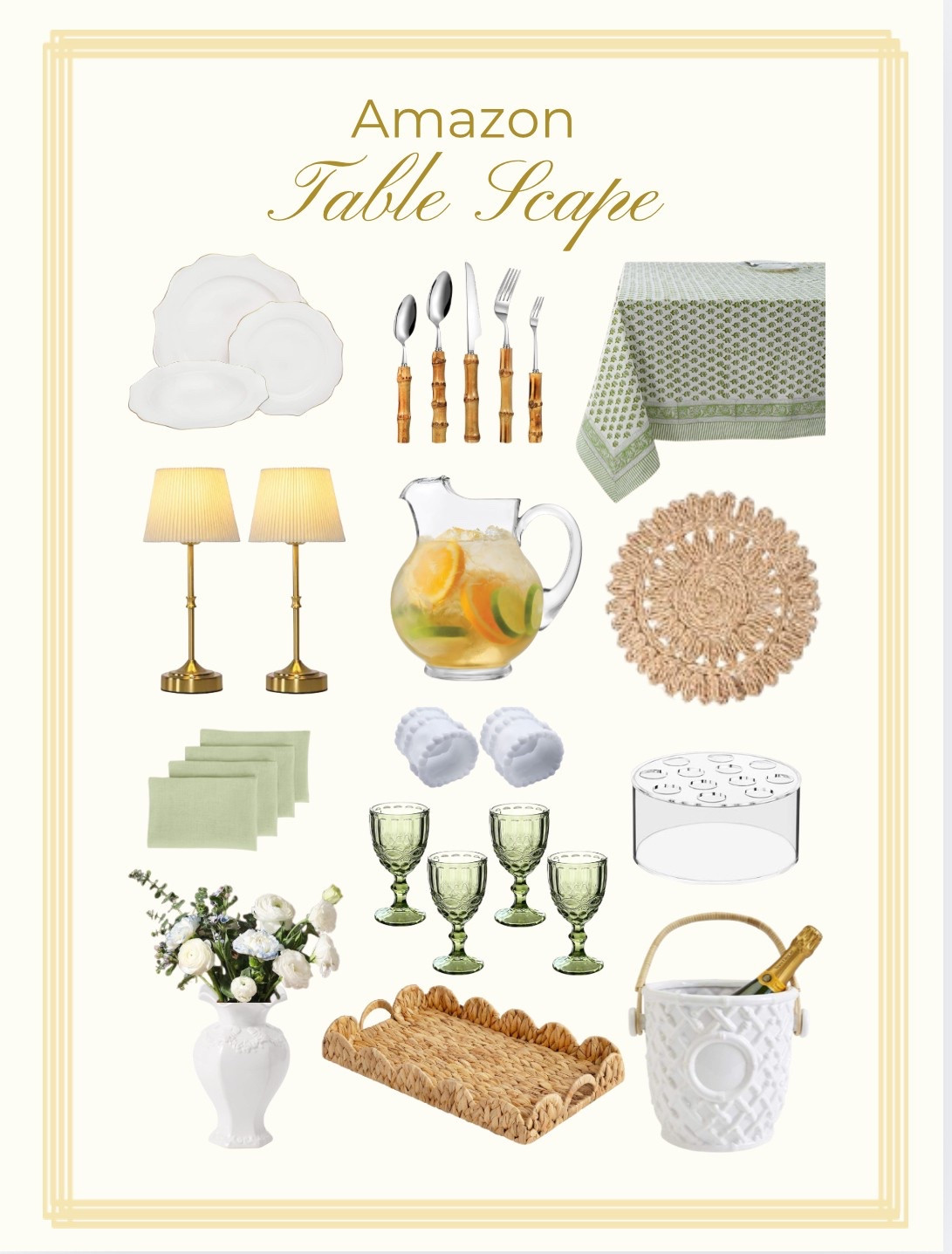 Spring table scape! 

#LTKSeasonal #LTKFindsUnder100 #LTKHome