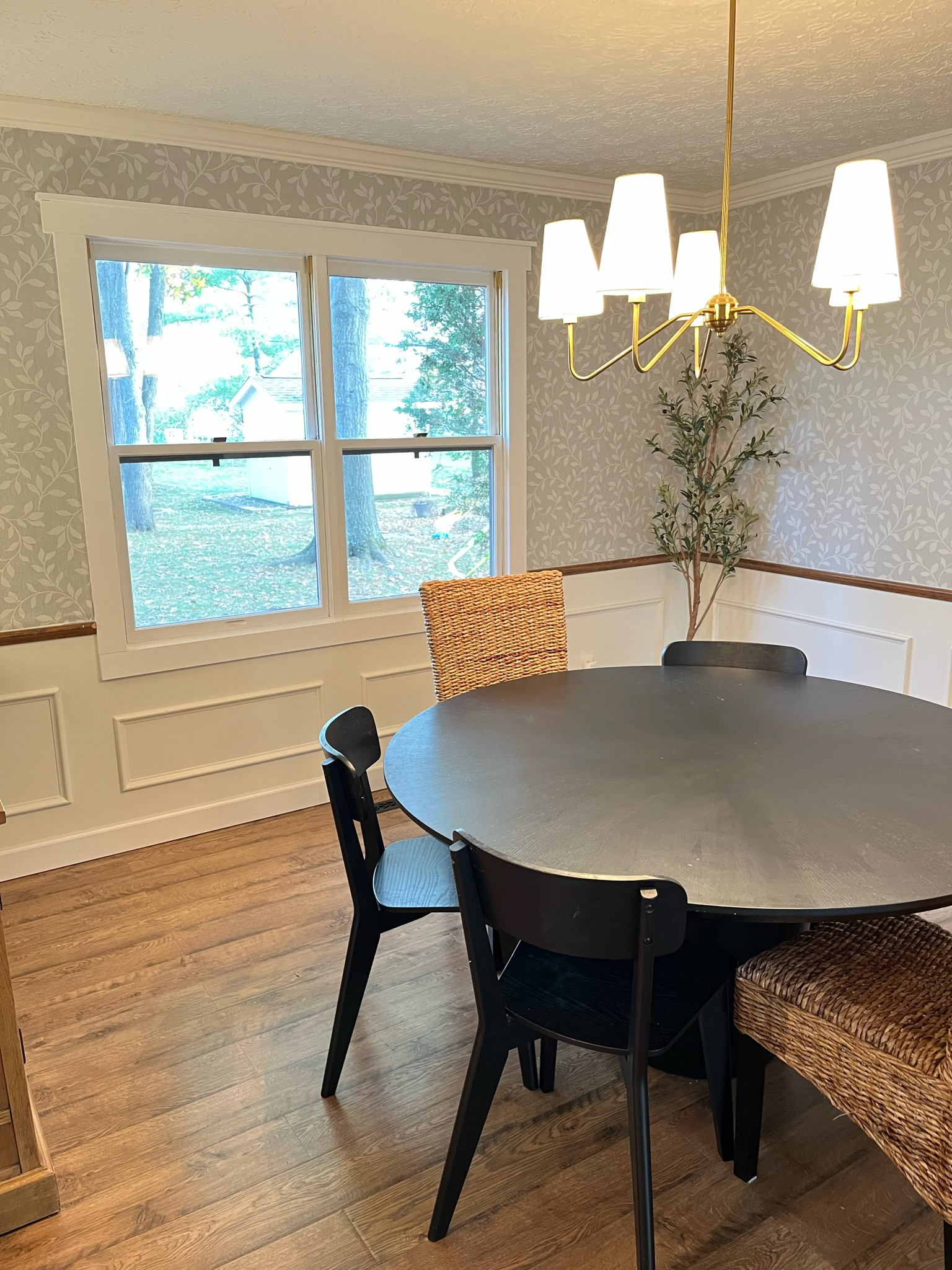 This wallpaper completely transformed our dining room space. The paper is high quality and super easy to install. You use wallpaper paste on the wall which is the easiest of the installation methods  

#LTKHoliday #LTKSaleAlert #LTKHome