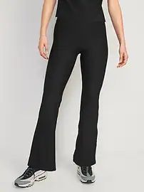 Extra High-Waisted PowerSoft Rib-Knit Flare Pants for Women | Old Navy (US)