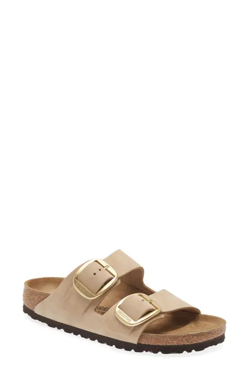 Birkenstock Arizona Big Buckle Slide Sandal in Sandcastle at Nordstrom, Size 10-10.5Us | Nordstrom