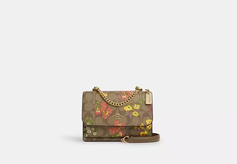 Mini Klare Crossbody In Signature Canvas With Floral Print | Coach Outlet
