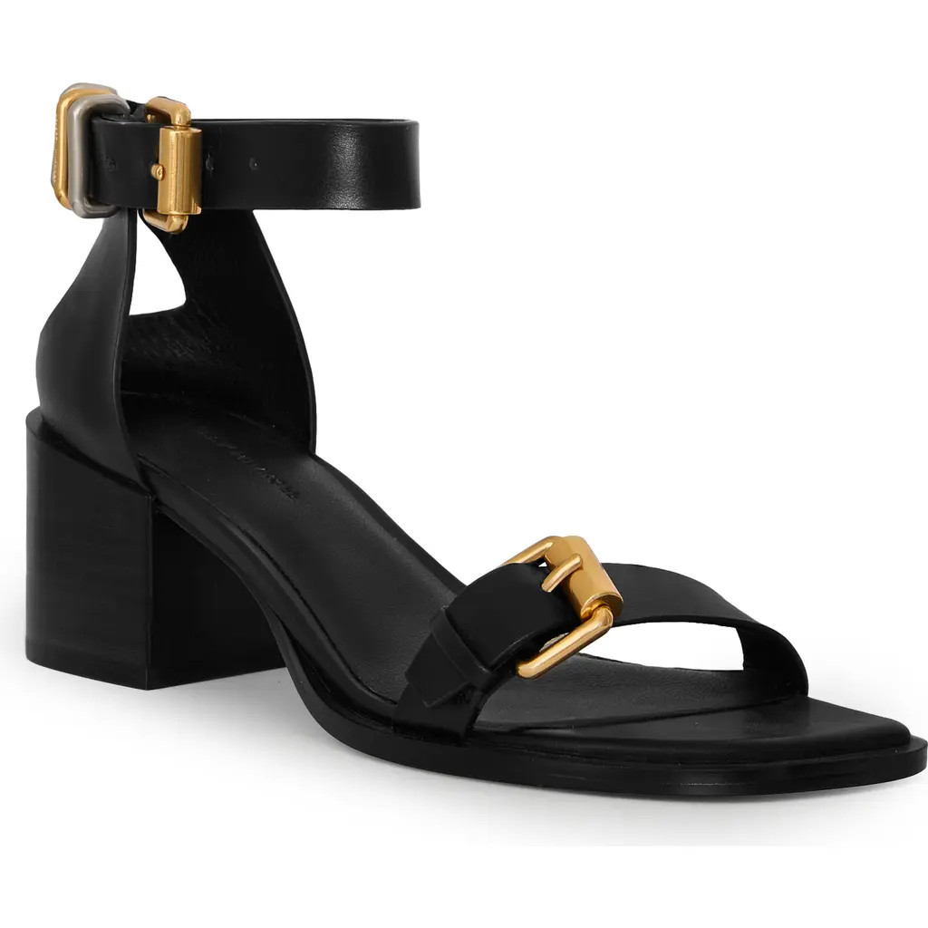 Rebecca Minkoff Buckle Up Ankle Strap Sandal in Black at Nordstrom, Size 9.5 | Nordstrom