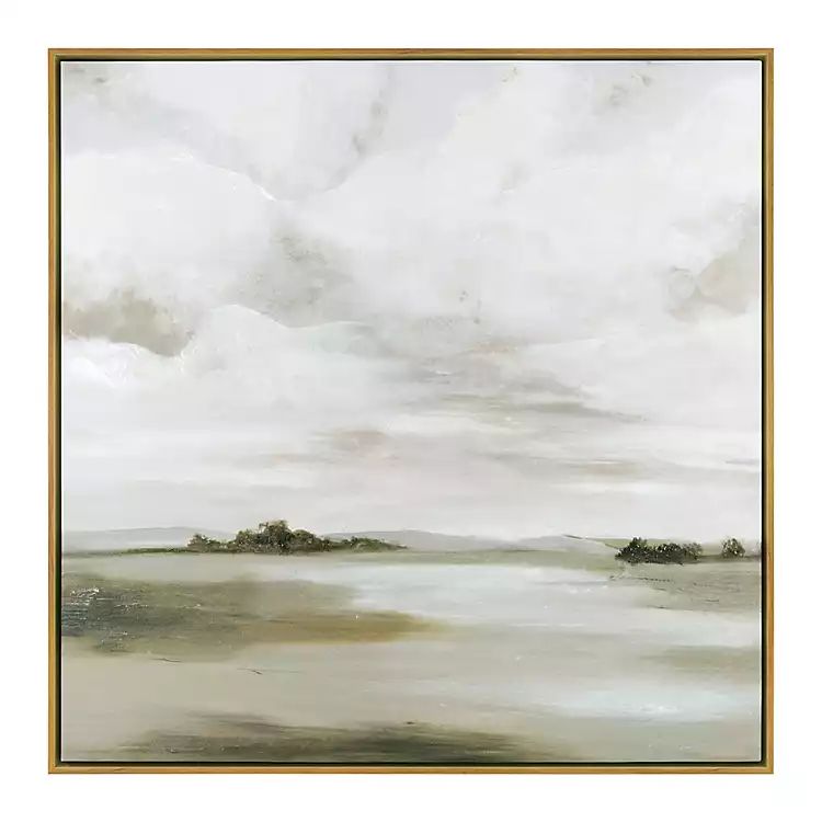 New! A Cloudy Day Framed Canvas Art Print | Kirkland's Home