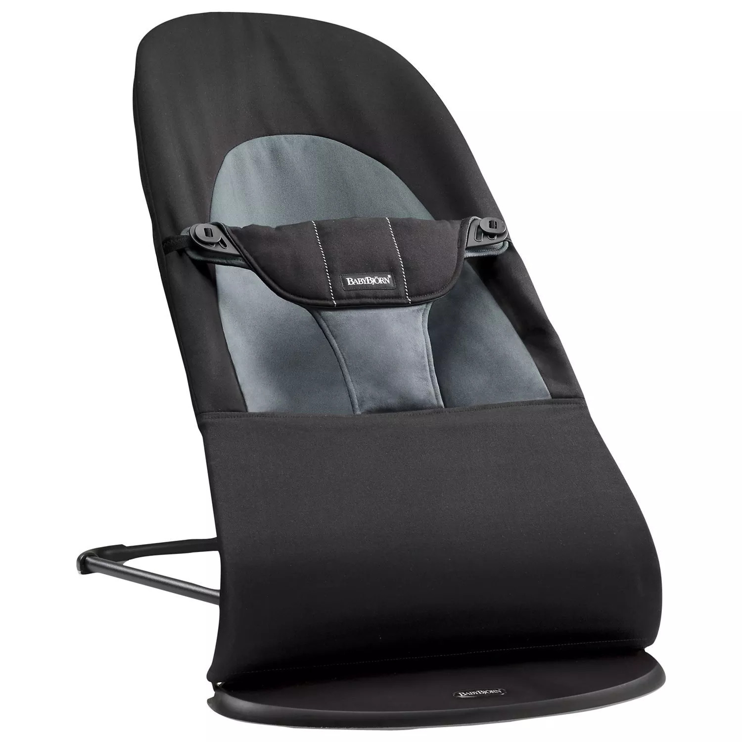 BabyBjörn Baby Bouncer Balance Soft Cotton, Black | John Lewis (UK)