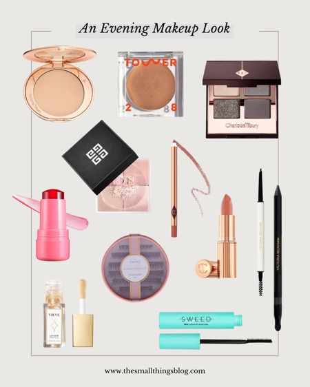 Makeup products used by a professional makeup artist to create an evening makeup look 

#LTKBeauty