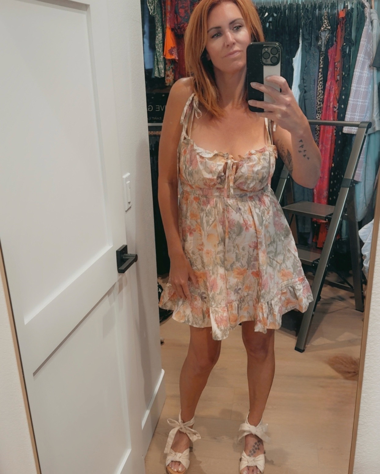 Summer dress 🌼 

Size S 

#shortdress #wedgeshoes #bowtiedress

#LTKPetite #LTKStyleTip #LTKSeasonal