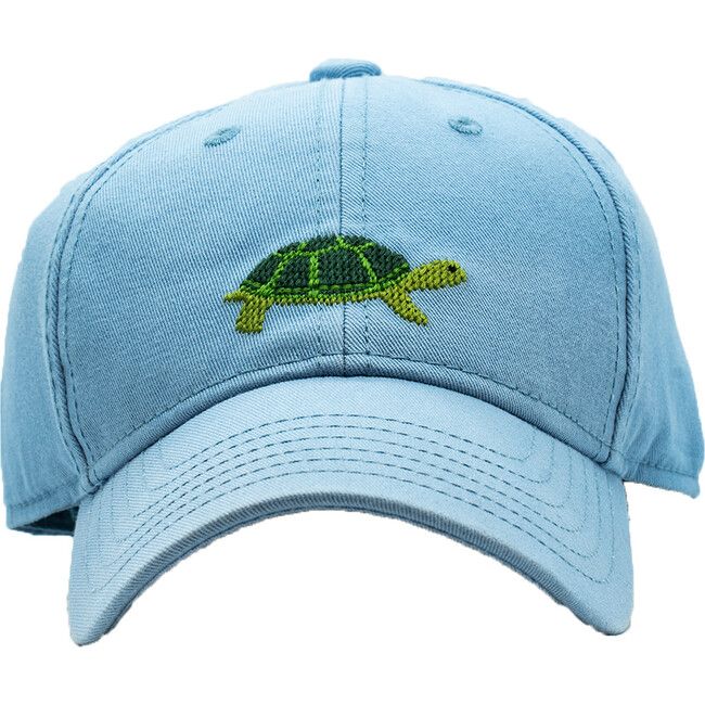 Turtle Baseball Hat, Faded Chambray | Maisonette