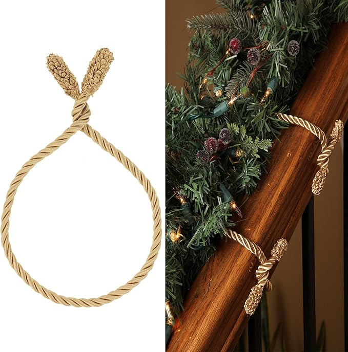 Haute Decor Decorative Twist Ties, 6 pack, 16 inches (Gold) - Hang Garland, Lights, and Decoratio... | Amazon (US)