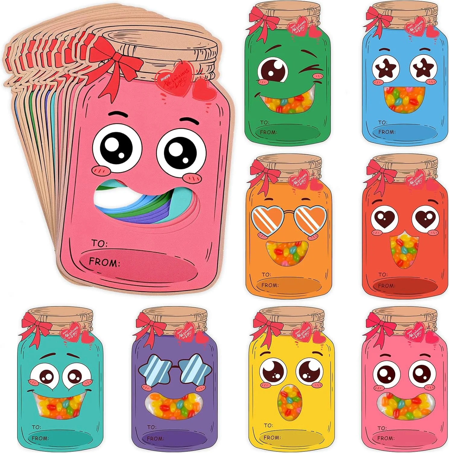 48 Pack Valentine's Day Cards for Kids School Classroom, Valentine Day Gift Cards, DIY Kids Valen... | Walmart (US)