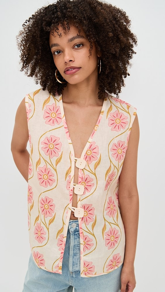 VRG GRL Lorena Linen Vest | Shopbop | Shopbop
