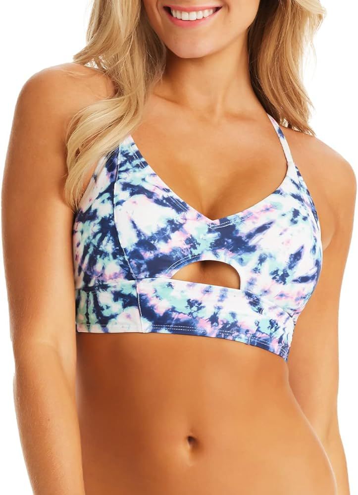 JESSICA SIMPSON Women's Adjustable Cropped Cami Bikini Top | Amazon (US)