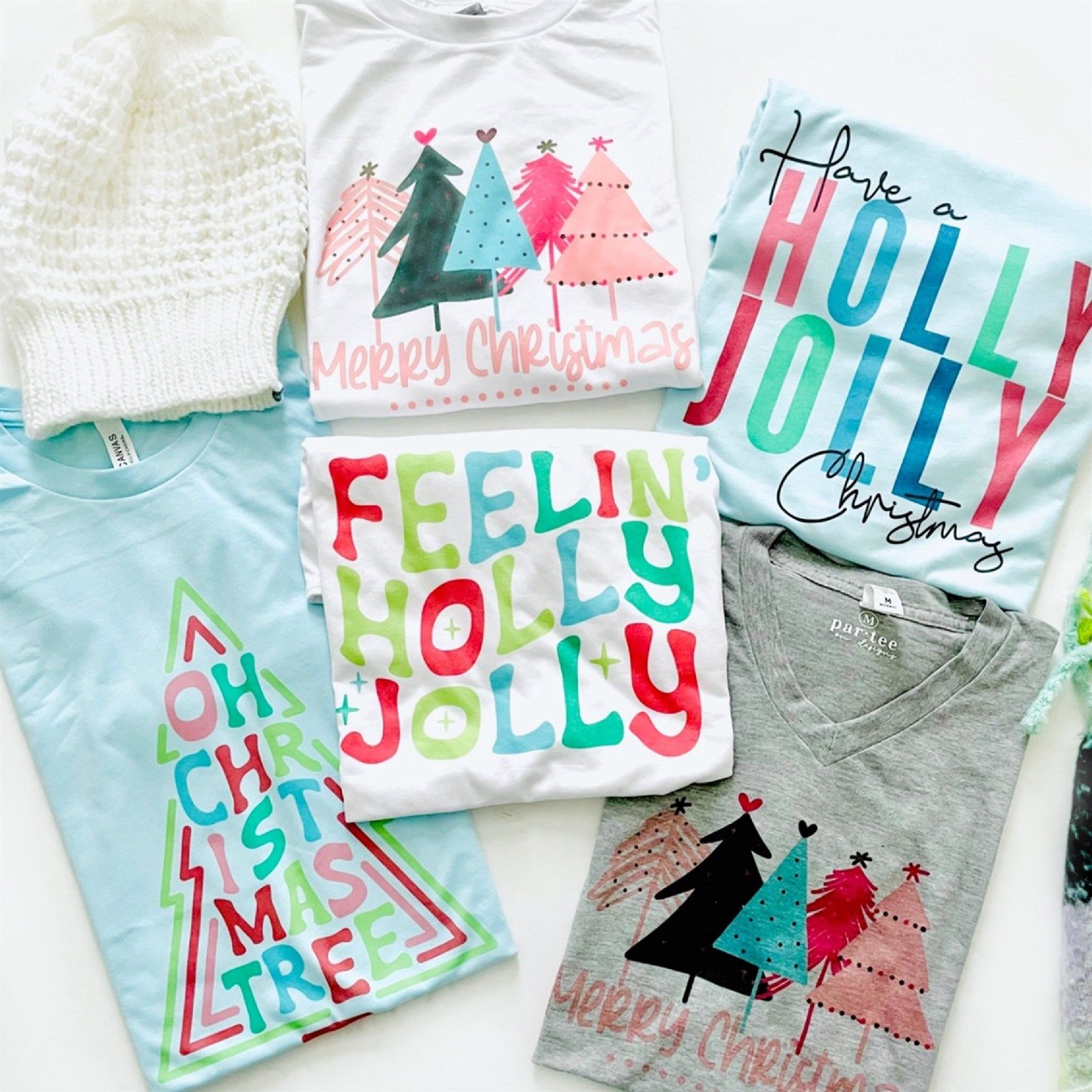 Retro Holly Jolly + Happiest Holiday Soft Print Tees | Jane