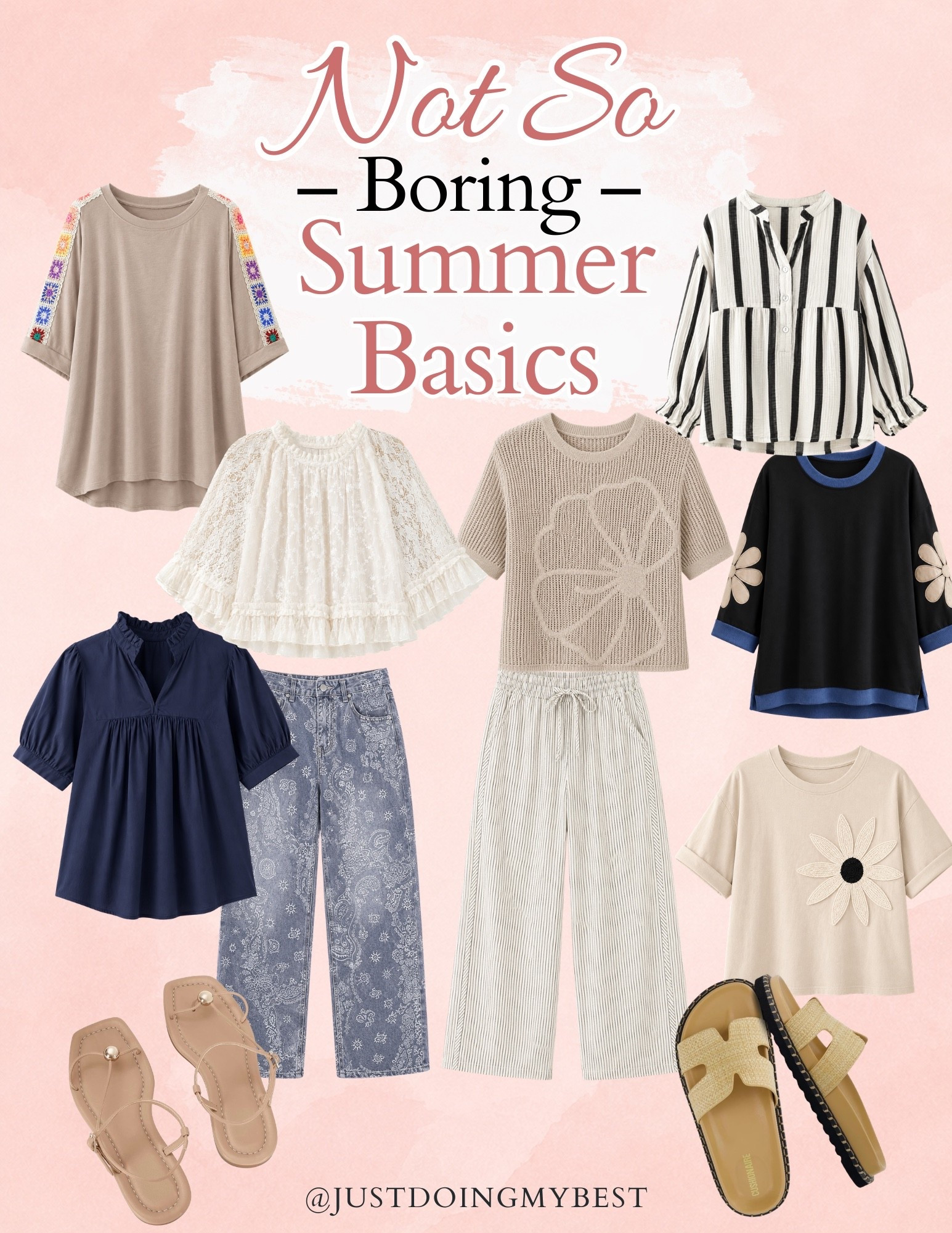 Affordable not at boring Summer basics.

#LTKOver40 #LTKSeasonal