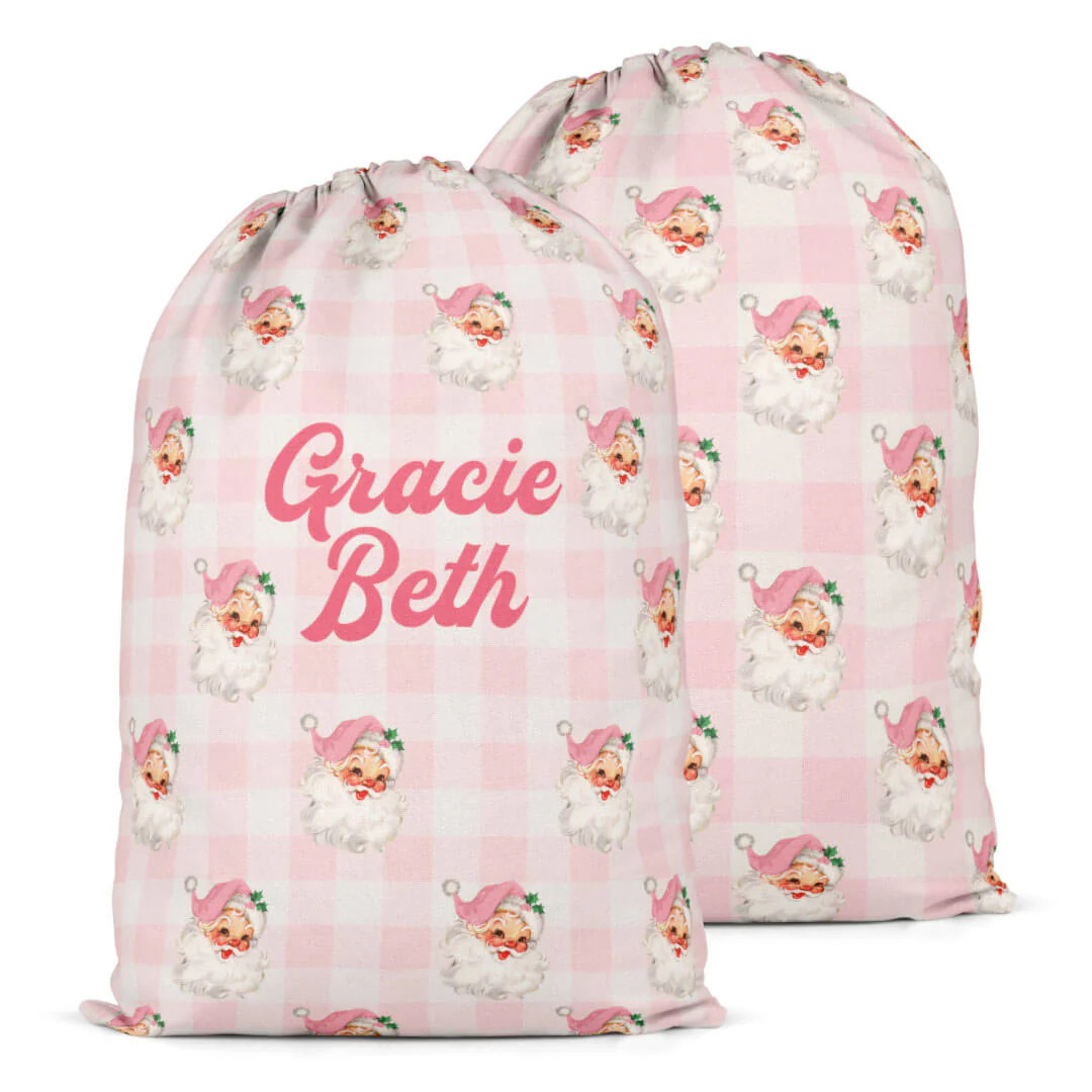 Personalized Santa Sacks | Vintage Santa | Caden Lane