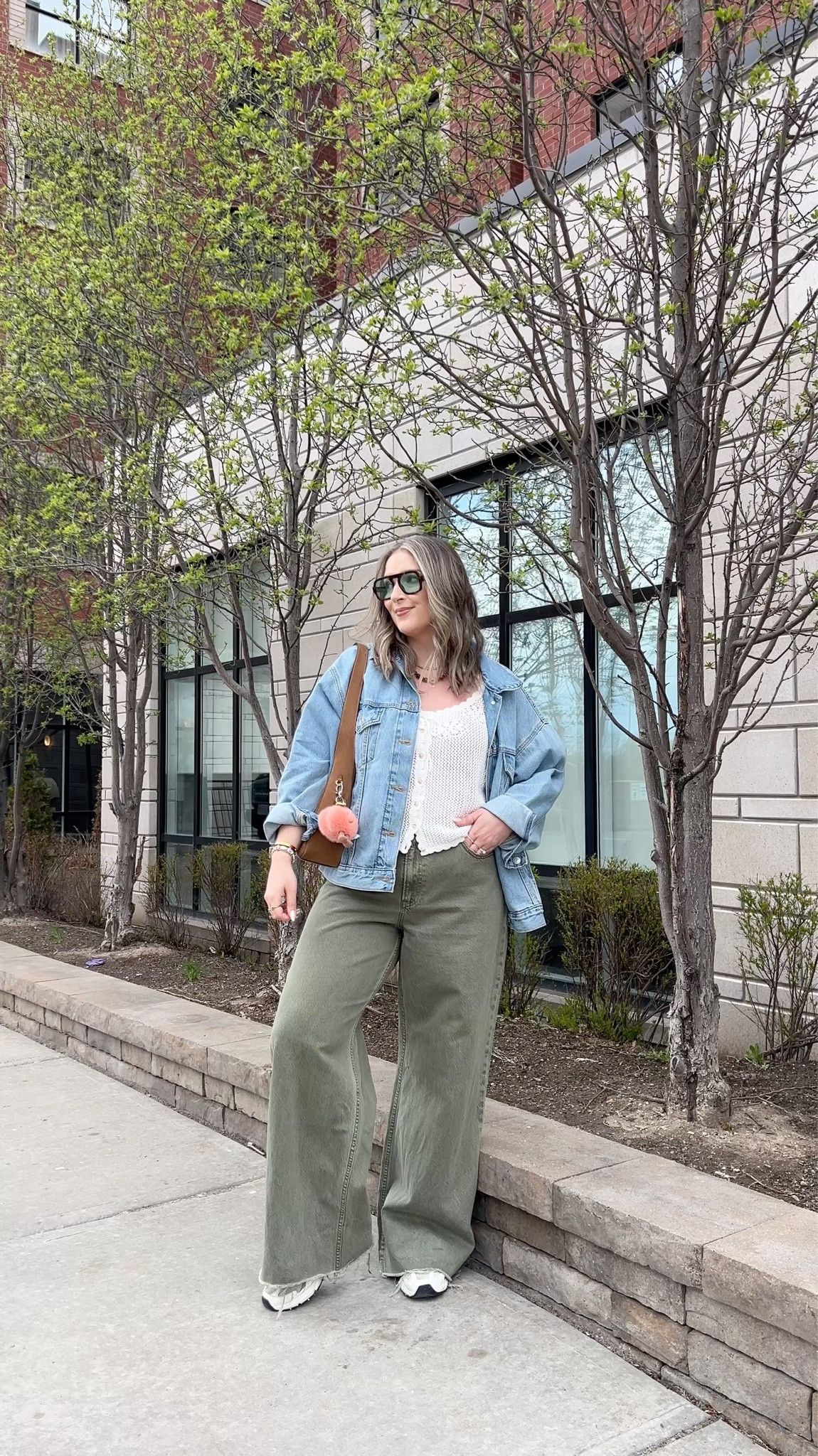 Simple spring outfit! Wearing my usual size L in the crochet tank top, Canadian link under “similar products”. Wearing 32 long in the jeans for a looser fit, and I cut the hem for a custom length. Sized up to XL in the denim jacket for an oversized fit. New Balance sneakers are so comfy but run a little big, I’m a 9.5-10 and wear a 9


#LTKstyletip #LTKmidsize #LTKjeans