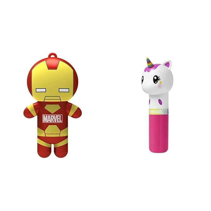 Lip Smacker Marvel Super Hero Lip Balm, Iron Man Billionaire Punch Flavor With Unicorn Magic, 0.1... | Amazon (US)