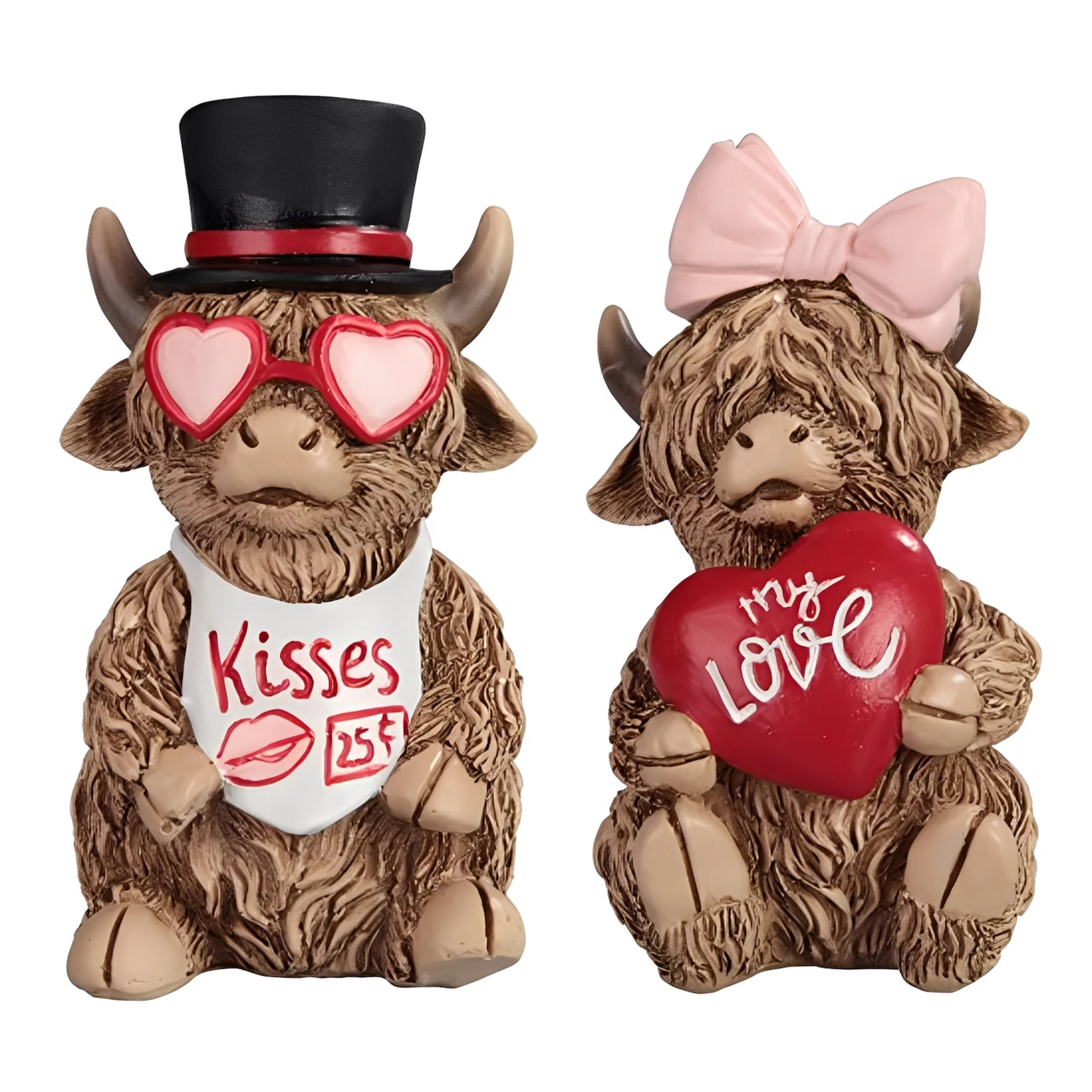 FC Design 2-PC Set 4.25"H Highland Cow Couple Figurine Decoration Home Room Decor | Kohl's