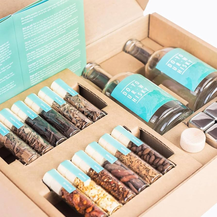 DO Your Whisky | DIY Whiskey Infusion Set | Whiskey Making Kit | 12 Woodchips & Botanicals | 6 Wh... | Amazon (US)