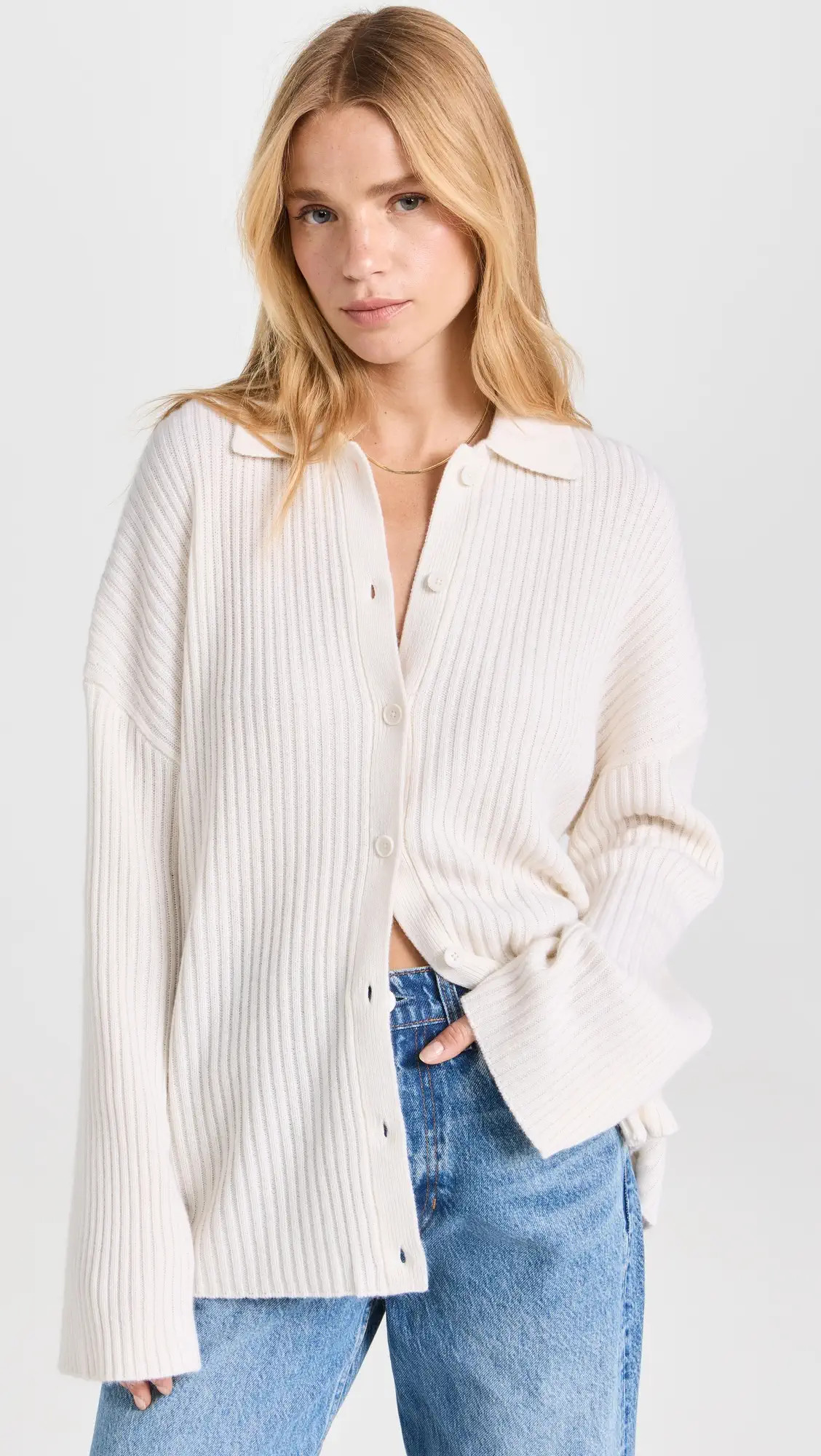 Reformation Fantino Cashmere Collared Cardigan | Shopbop | Shopbop