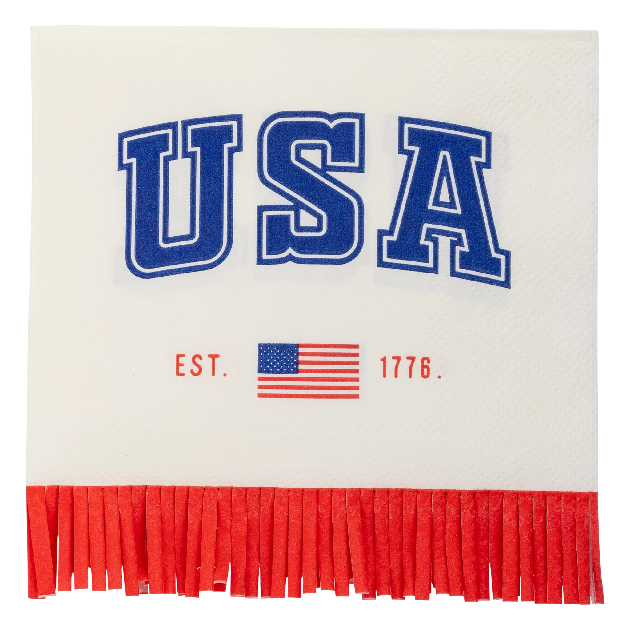 USA Fringe 1776 Paper Cocktail Napkin | My Mind's Eye