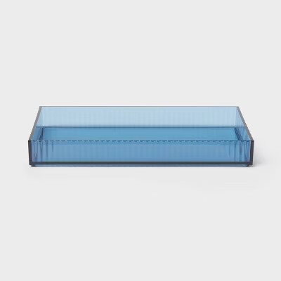 Ribbed Tray Blue - Room Essentials™ | Target