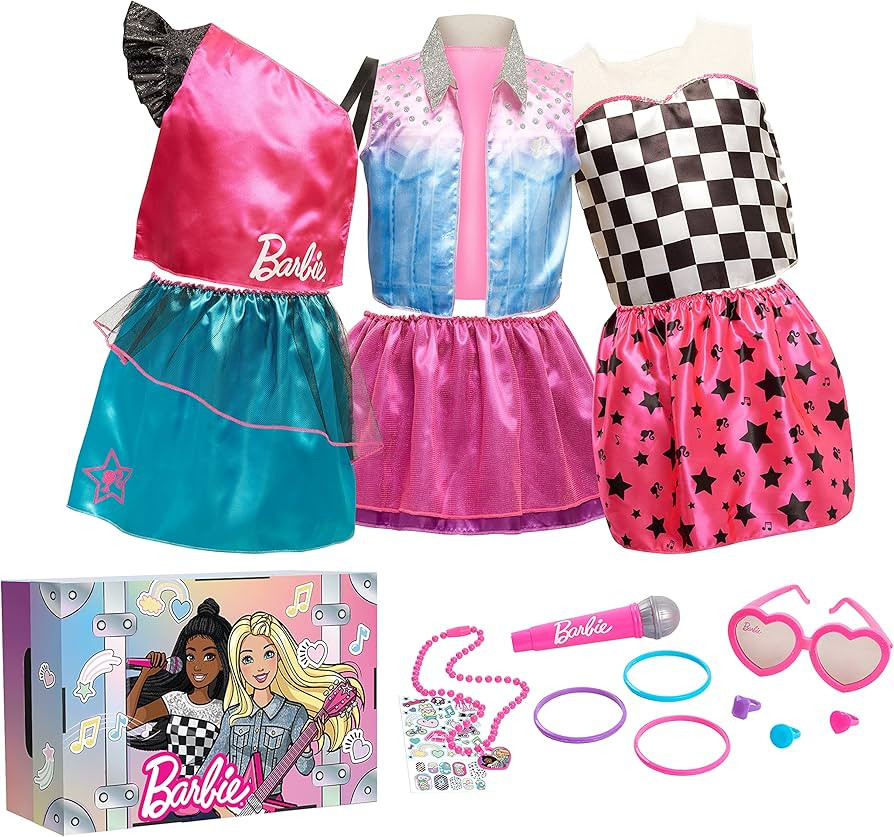 Barbie Dress Up Trunk Set, 21 Fashion Accessories Included, Size 4-6X, Amazon Exclusive, by Just ... | Amazon (US)