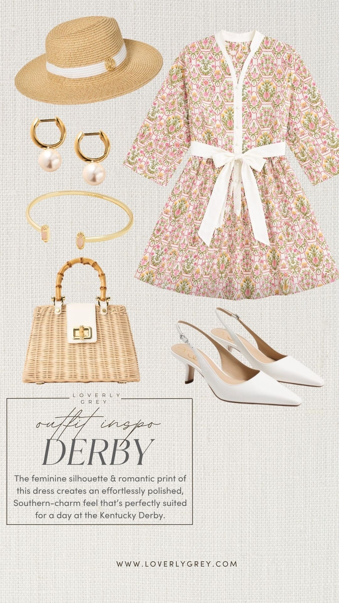This dress would be perfect for a day at the Kentucky Derby 💕

Loverly Grey, Kentucky Derby dress, Kentucky Derby outfit ideas, floral dress, spring dress, spring fashion 

#LTKSeasonal #LTKootd