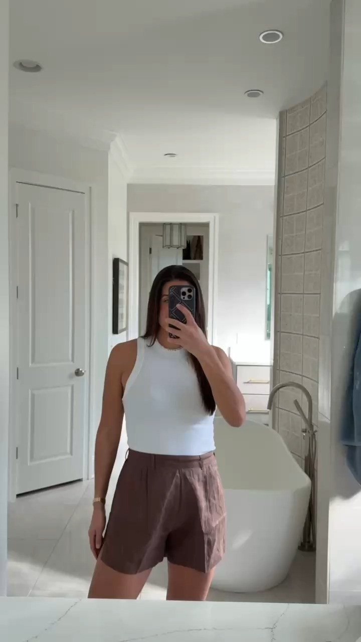 Spring outfit on repeat!!

Abercrombie, a&f, Shopbop, vitamin a, tank, linen outfit, linen shorts outfit, beach outfit, vacay outfit, Grace white

#LTKootd #LTKSeasonal #LTKgrwm