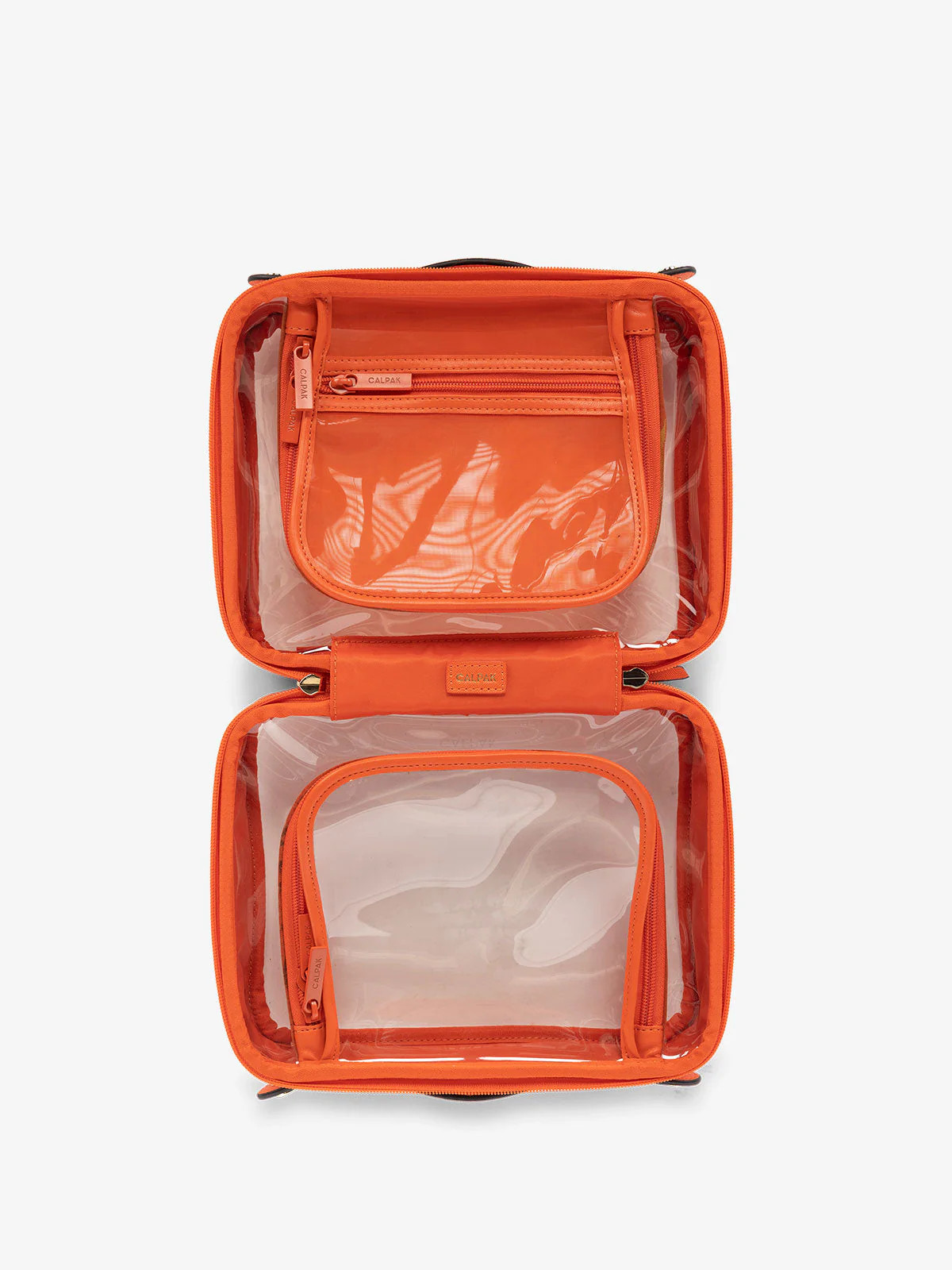 Medium Clear Cosmetics Case in Stone | CALPAK