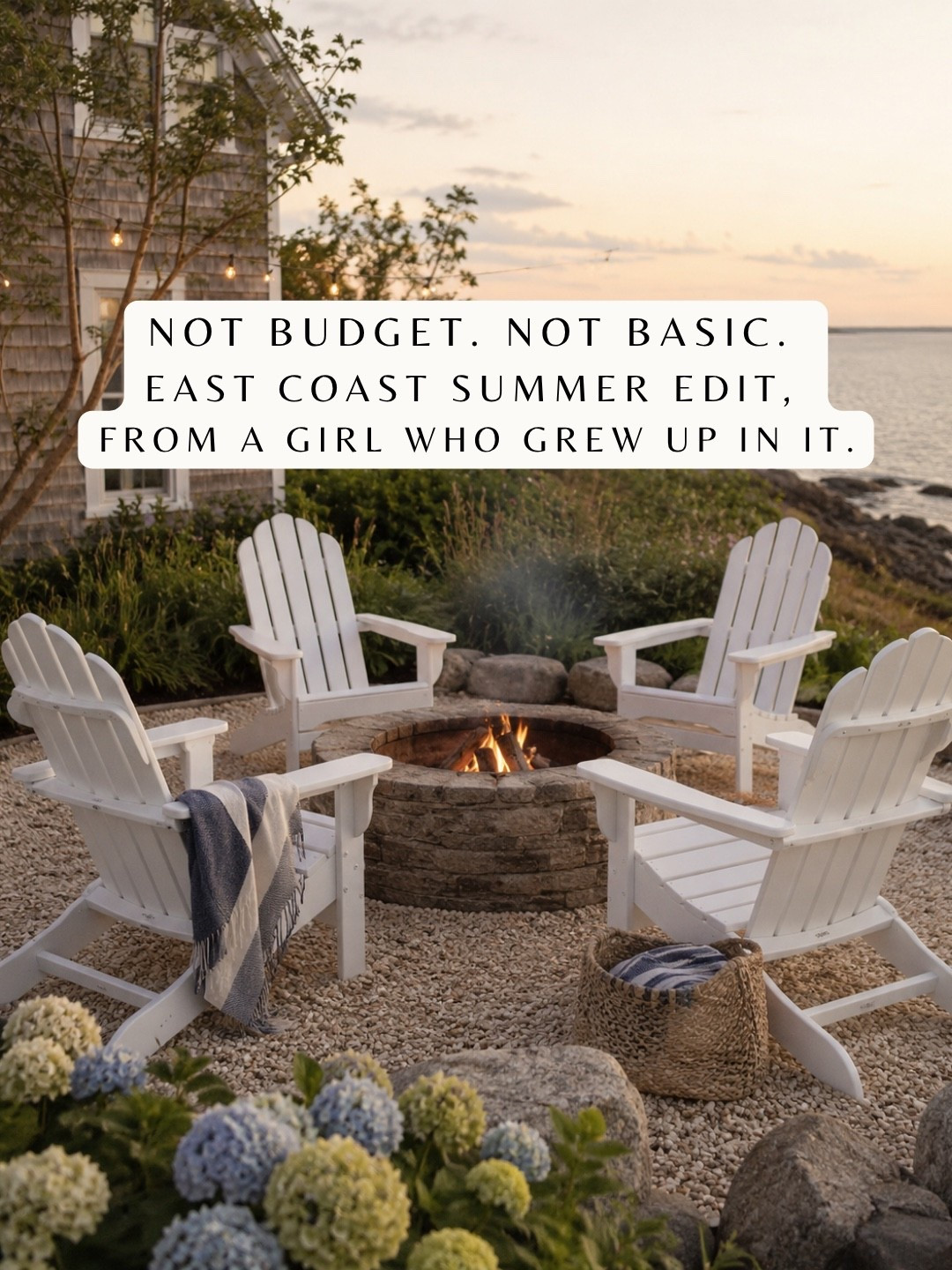 NOT BUDGET. NOT BASIC. East Coast Summer edit, from a girl who grew up in it.
The pieces that make a porch, a deck, or a dock feel like the lake house — whether yours is on the water or just in your head. Heritage, not novelty. Lived-in, not staged. The kind of summer setup you’ll come back to every June for the next ten years.
A few favorites in this edit:
🦞 The lobster towel that doubles as porch styling
🪑 The viral Walmart wicker chairs (two of them = your favorite corner)
🍓 The covered serving board, kitchen island to deck
🥤 The Target dispensers that handle drinks for the afternoon
🪻 Hydrangeas in woven planters — the most East Coast thing you can do to a porch