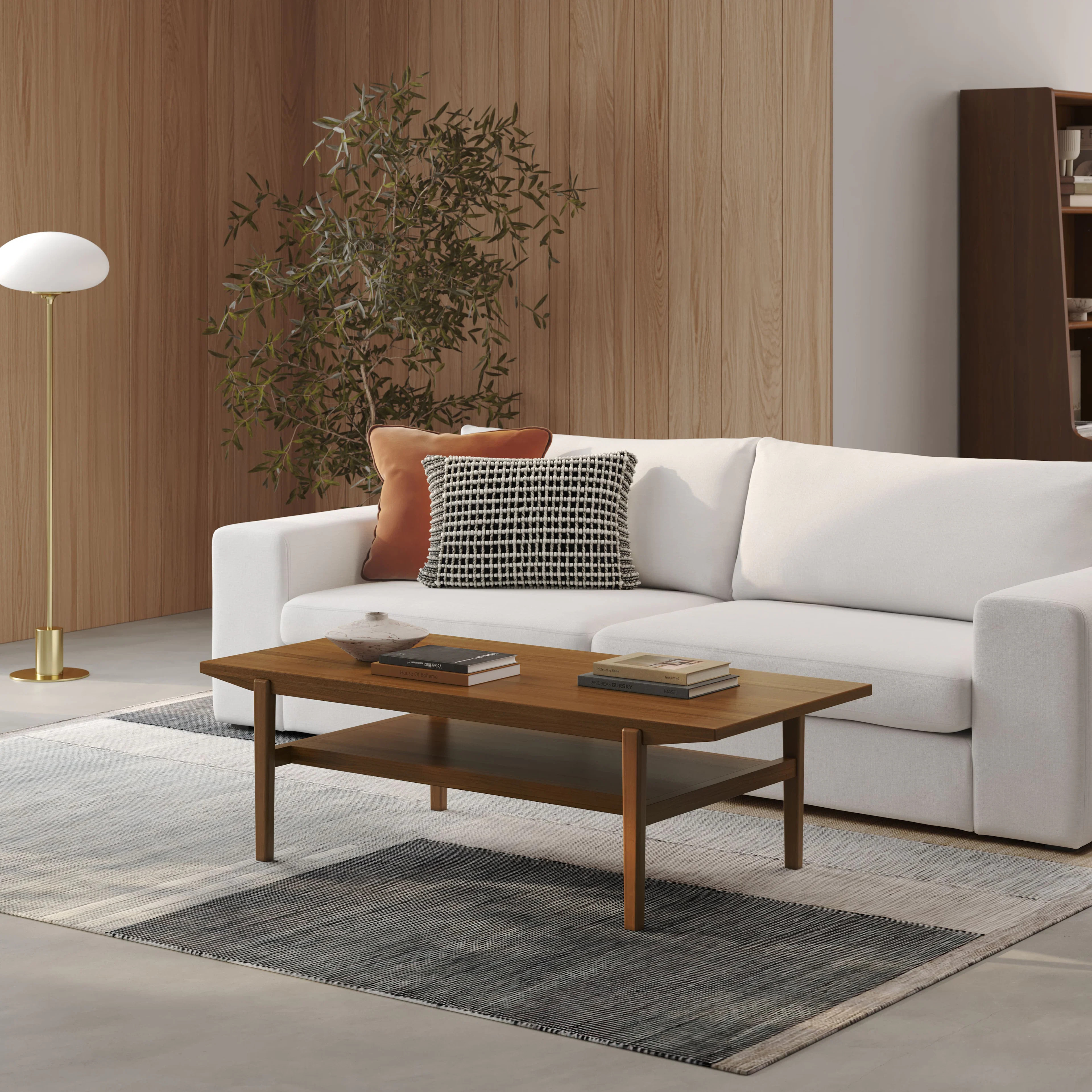 Cooper 51" Rectangular Coffee Table - Walnut | Article