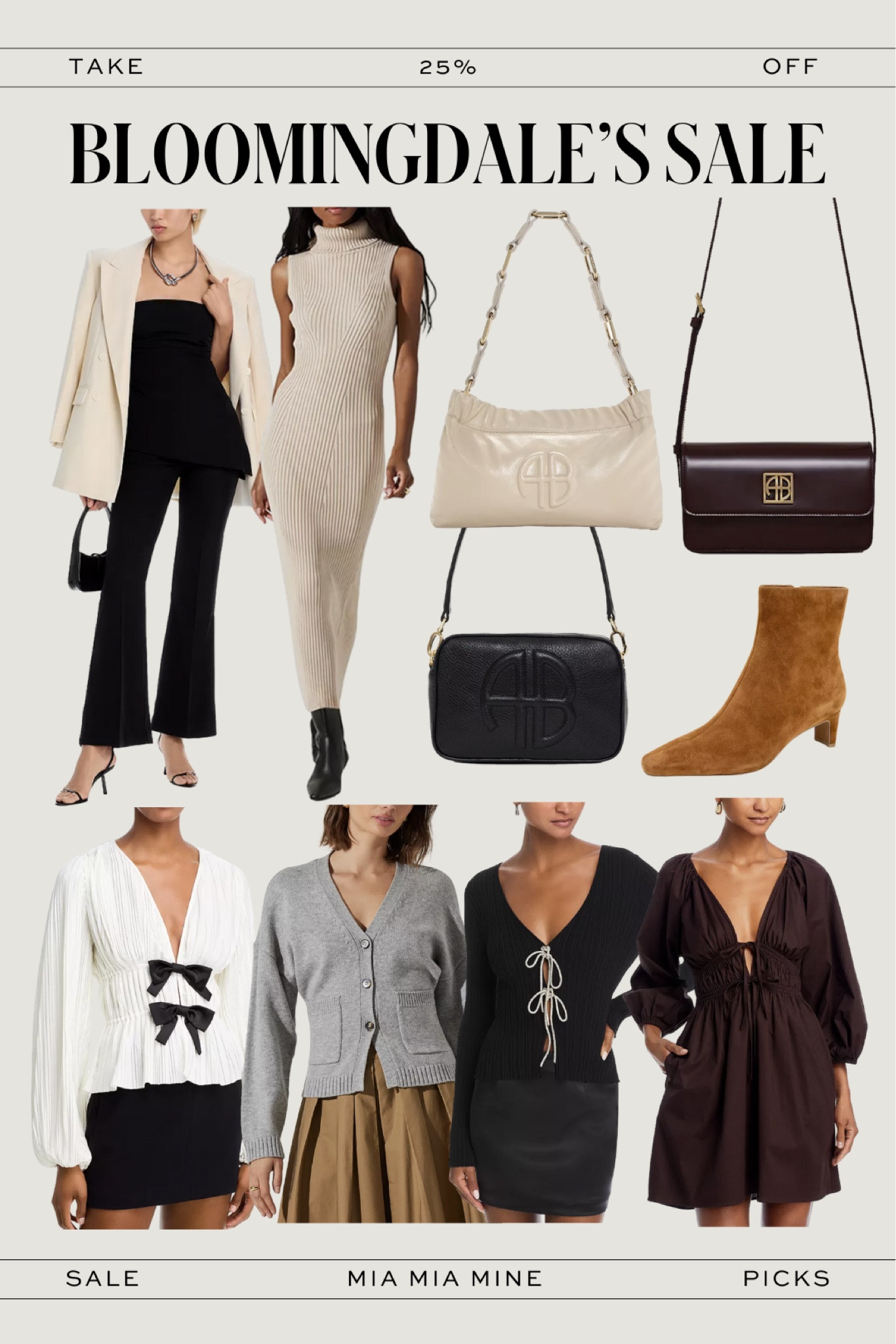 Bloomingdale’s sale picks - save 25% off fall sweaters and sweater dresses, holiday tops and anine bing handbags 

#LTKSaleAlert #LTKFindsUnder100 #LTKGiftGuide